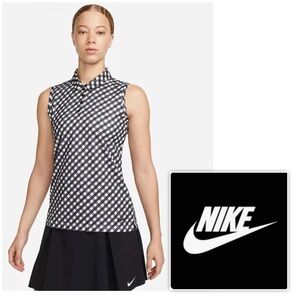 NWT $58 NIKE Women S Victory Polo Shirt pickleball Print Golf Tennis Activewear